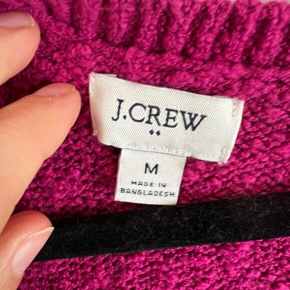 J. Crew Women's V-Neck Pink Pullover Sweater Size M Long Sleeve - Picture 3 of 5